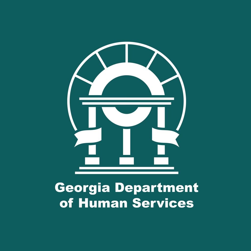 Logo with green background reading "Georgia Department of Human Services"